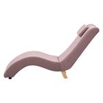 Chaise relax Sandon II Imitation cuir - Velours Ravi: Mauve