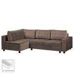 Ecksofa Upwell II Microfaser - Braun - Ottomane davorstehend links