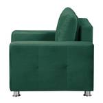 Fauteuil Upwell II microvezel - Donkergroen - Met hocker