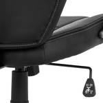 Chaise de bureau Octon Imitation cuir / Matière plastique - Noir - Noir / Argenté
