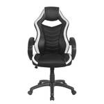 Chaise gamer Orgon Imitation cuir et mesh / Matière plastique - Noir / Blanc