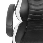 Chaise gamer Orgon Imitation cuir et mesh / Matière plastique - Noir / Blanc