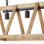 Pendelleuchte Matrix Wood III Eisen - 4-flammig