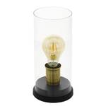 Lampe Smyrton Verre transparent / Acier - 1 ampoule