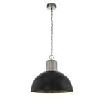 Hanglamp Coldridge aluminium - 1 lichtbron - Zwart - Diameter: 53 cm