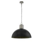 Hanglamp Coldridge aluminium - 1 lichtbron - Zwart - Diameter: 65 cm