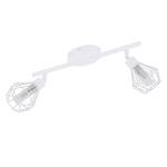 LED-plafondlamp Zapata staal - Wit - Aantal lichtbronnen: 2