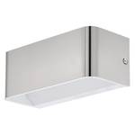 LED-Wandleuchte Sania Aluminium - 1-flammig - Silber - Breite: 20 cm