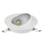 LED-plafondlamp Ronzano II transparant glas / staal - 1 lichtbron - Wit