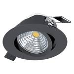 LED-Einbauleuchte Saliceto XVIII Klarglas / Aluminium - 1-flammig