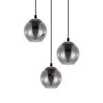 Hanglamp Ariscani transparant glas / staal - 3 lichtbronnen