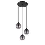 Hanglamp Ariscani transparant glas / staal - 3 lichtbronnen