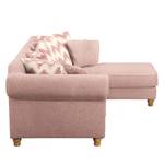 Ecksofa Colares II Webstoff - Mauve - Longchair davorstehend rechts