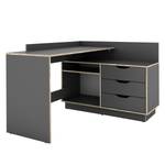 Bureau d’angle Paroy Imitation chêne Sonoma - Anthracite