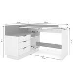 Bureau d’angle Paroy Anthracite - Blanc