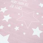 Kindervloerkleed Stars kunstvezels - Roze - 140 x 190 cm