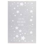 Tapis enfant Stars Fibres synthétiques - Gris clair - 140 x 190 cm