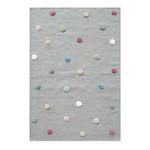 Kindervloerkleed Colordots wol - Lichtgrijs - 100 x 160 cm