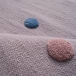 Kinderteppich Colordots Wolle - Mauve - 100 x 160 cm