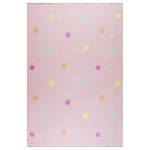 Kinderteppich Dots Kunstfaser - Hellrosa - 100 x 160 cm