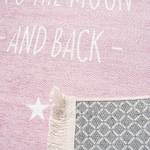Kinderteppich Moon Kunstfaser - Rosa - 100 x 160 cm