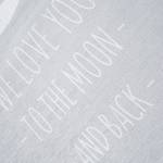 Tapis enfant Moon Fibres synthétiques - Gris clair - 140 x 190 cm