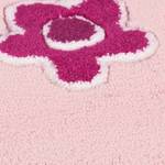 Kinderteppich Blumenwiese Kunstfaser - Rosa - 160 x 230 cm