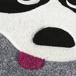 Kinderteppich Panda Paul Kunstfaser - Grau / Weiß