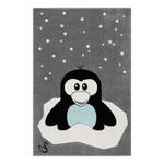 Tapis enfant Pingouin Elliot Microfibre - Gris / Noir