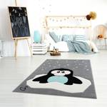 Tapis enfant Pingouin Elliot Microfibre - Gris / Noir