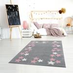 Tapis enfant Spring Fibres synthétiques - Gris / Rose vif - 160 x 230 cm