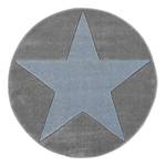 Tapis enfant rond Shootingstar Fibres synthétiques - Bleu pigeon / Gris - Diamètre : 133 cm