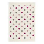 Kindervloerkleed Confetti kunstvezels - Crèmekleurig/Oud pink - 120 x 180 cm