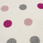 Kindervloerkleed Confetti kunstvezels - Crèmekleurig/Oud pink - 120 x 180 cm
