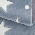 Kindervloerkleed Estrella kunstvezels - Lichtblauw/wit - 160 x 230 cm