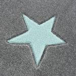 Tapis enfant Estrella Fibres synthétiques - Gris clair / Vert menthe - 100 x 160 cm