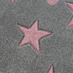 Tapis enfant Estrella Fibres synthétiques - Gris / Rose - 100 x 160 cm