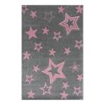 Kindervloerkleed Galaxy kunstvezels - Grijs/roze - 160 x 230 cm
