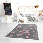 Tapis enfant Galaxy Fibres synthétiques - Gris / Rose - 160 x 230 cm