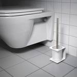 WC-Garnitur Radius Puro Cling Zum Kleben - Aluminium - Weiß
