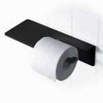 Toilettenpapierhalter Radius Puro Cling Zum Kleben - Aluminium - Matt Schwarz