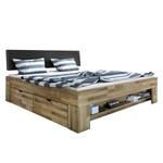 Massief houten bed Castlecoote massief eikenhout - inclusief opbergruimte - 180 x 200cm