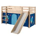 Spielbett Pino Astro Kiefer Natur - Mit Leiter - Mit Rutsche