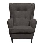 Fauteuil Marson Tissu, microfibre - Tissu Roge: Anthracite - Sans repose-pieds