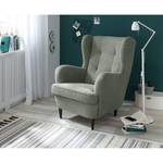 Fauteuil Marson geweven stof/microvezel - Geweven stof Roge: Grijs