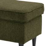 Repose-pieds Marson Tissu, microfibre - Tissu Roge: Vert olive