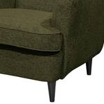 Fauteuil Marson Tissu, microfibre - Tissu Roge: Vert olive - Sans repose-pieds