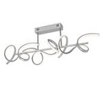 Plafonnier Curls Plexiglas / Fer - 3 ampoules - Argenté