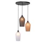 Hanglamp Tabea glas/ijzer - 3 lichtbronnen