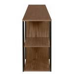 Dressoir Albi fineer van echt hout - Walnoothoutkleurig/Zwart